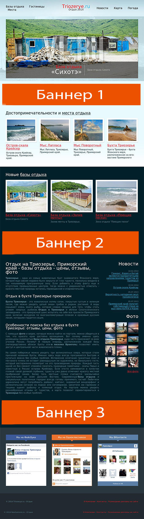 схема размещения рекламы на сайте triozerye.ru  height=